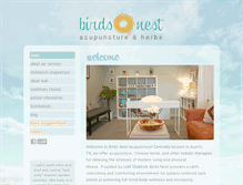 Tablet Screenshot of birdsnestacupuncture.com